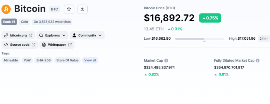 BTC CMC