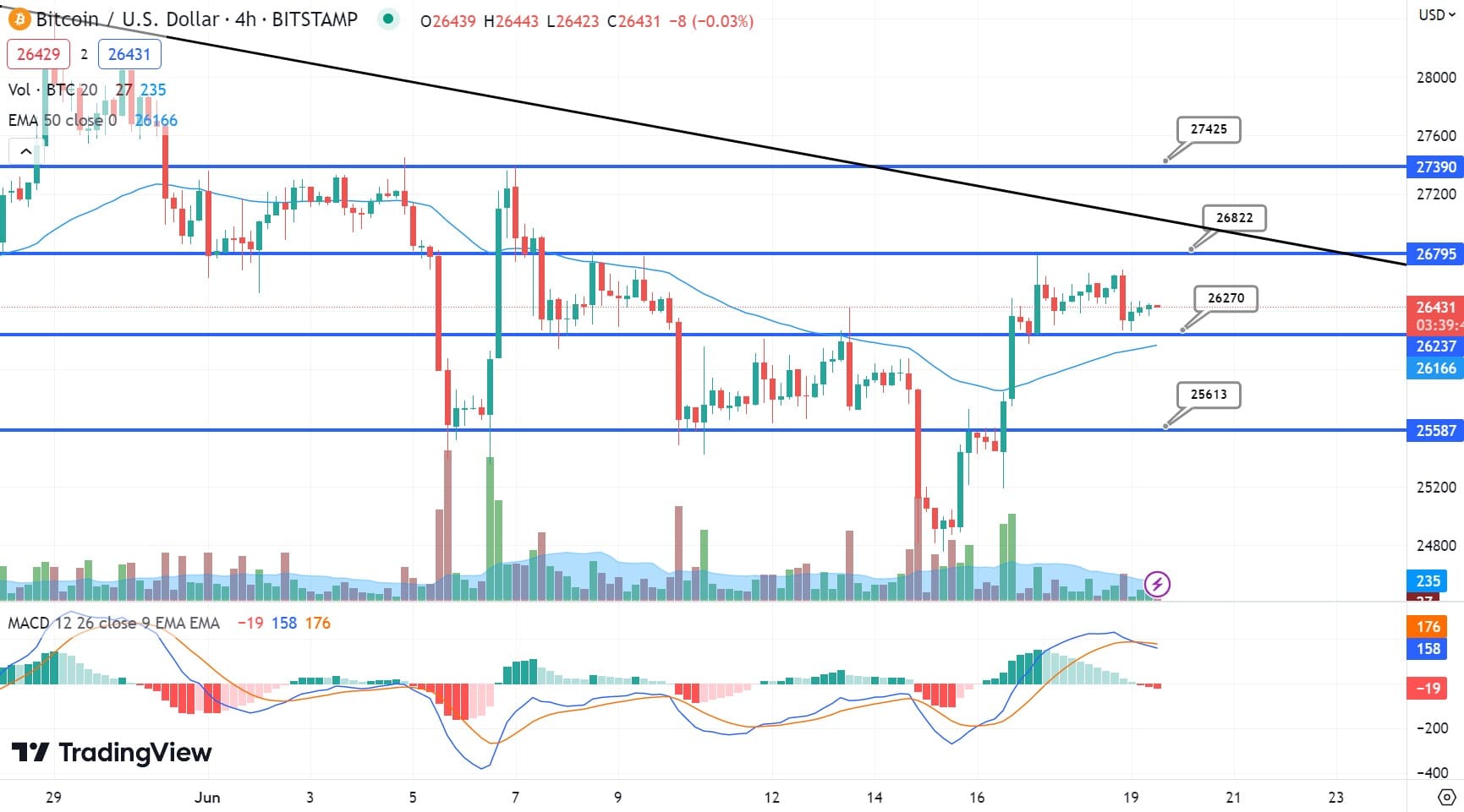 BTC 가격 차트