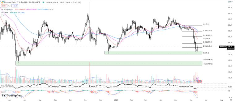 BNB 가격 차트